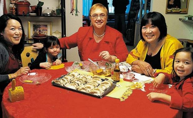 Shirley Fong-Torres with Lidia Bastianich host of Lidia Celebrates America - Photo courtesy PBS